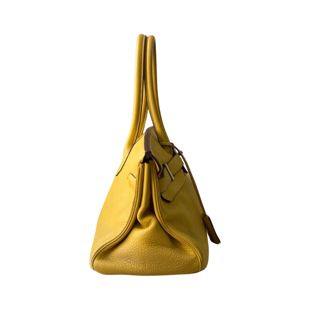 Hermes Birkin 42 Yellow Taurillon Palladium Hardware Hand Bag (Hover)