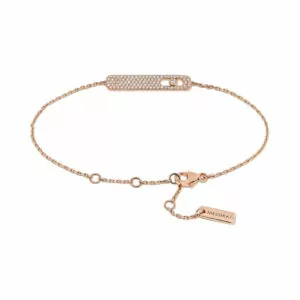 Messika My First Diamond Pavé 07535-RG Rose Gold Diamond Bracelet (Hover)