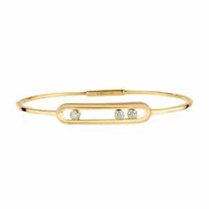 Messika Move Thin 04068-YG Yellow Gold Diamond Bracelet (Hover)