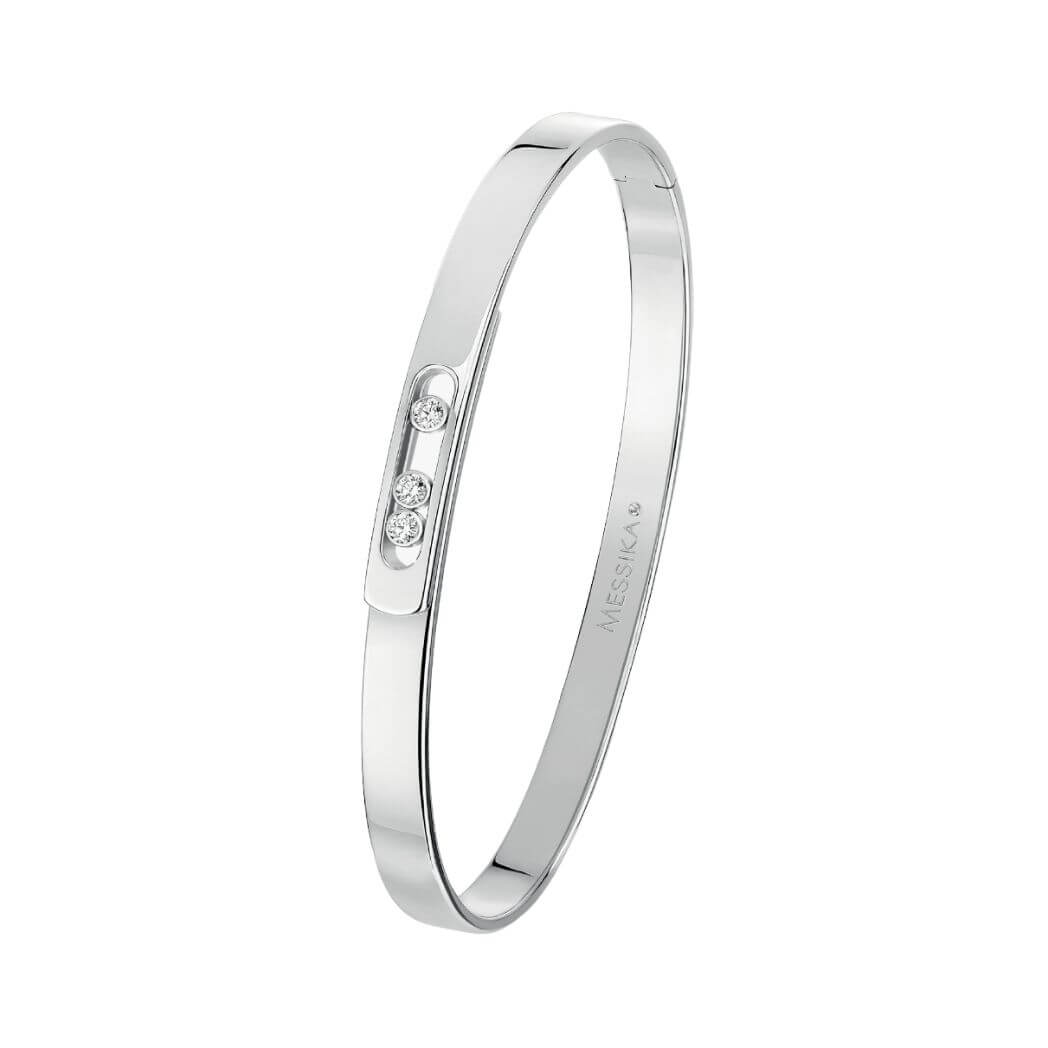 Messika Move Noa Bangle 10092-WG White Gold Diamond Bracelet