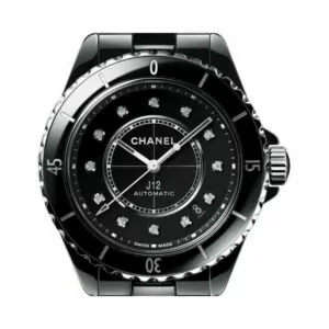 Chanel J12 H5702 Automatic Black Ceramic Diamond Dial 38mm (Hover)