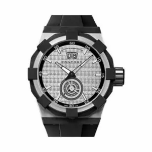 Concord C1 0320010 Big Date Automatic Steel Silver Dial 44mm Men’s Watch (Hover)