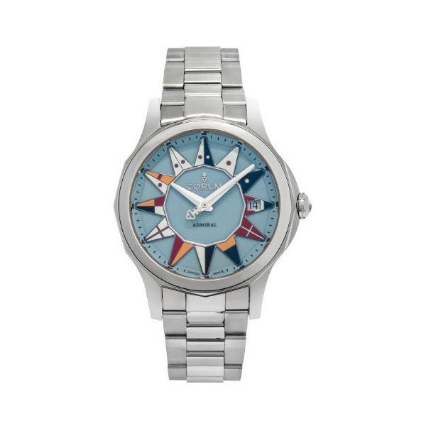 Corum Admiral Legend Blue 38Mm Stainless Steel Ladies Watch