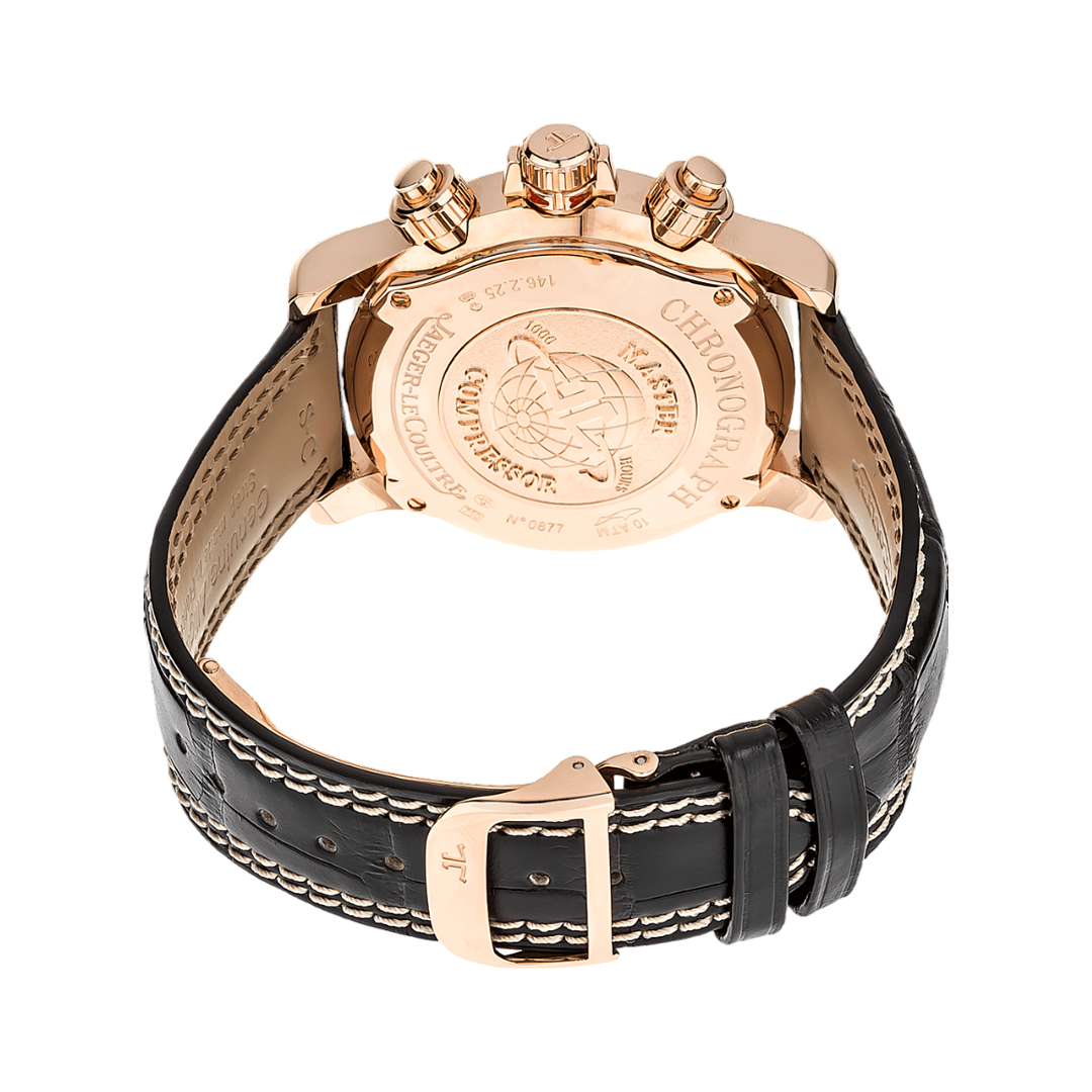 Jaeger-LeCoultre Master Compressor 146.2.25 Rose Gold 41.5mm Black Dial Men's Watch (Hover)