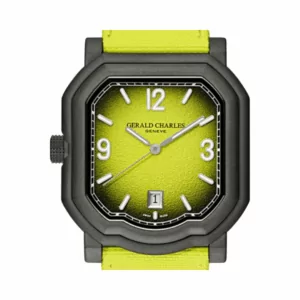 Gerald Charles Maestro GC Sport Tennis GC2.0-TX-TNSB-24GR-RSVC Darkblast Titanium 39mm Grainy Textured Yellow Dial Mens Watch (Hover)