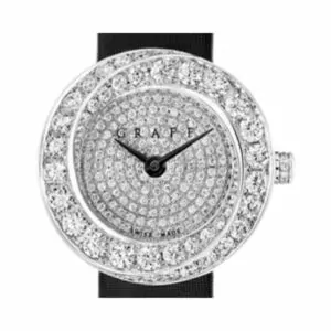 Graff MasterGraff MGFA37WGSLDMPW Technical Floral White Gold Diamond Bezel 37mm MOP Dial Ladies Watch (Hover)