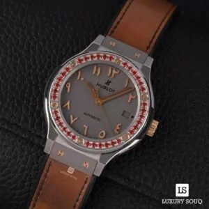 Hublot Hublot Classic Fusion 565.NX.5710.VR.1208.SDQ15 Classic Fusion Dubai Vision III Rose Gold With Ruby Bezel 38mm (Hover)