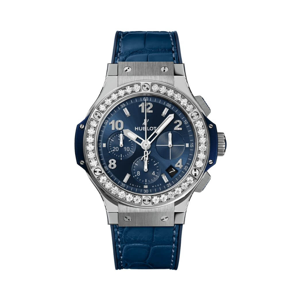 Hublot Big Bang Steel 341.SX.7170.LR.1204 Diamonds Blue Dial