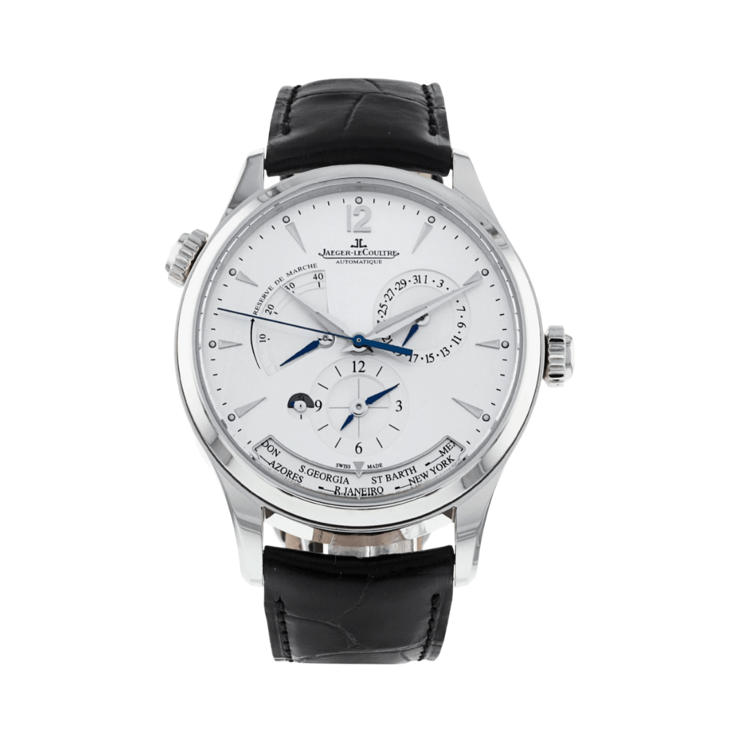 Jaeger-LeCoultre Master Control Q4128420 Automatic Geographic Stainless Steel 40mm Silver Dial Mens Watch
