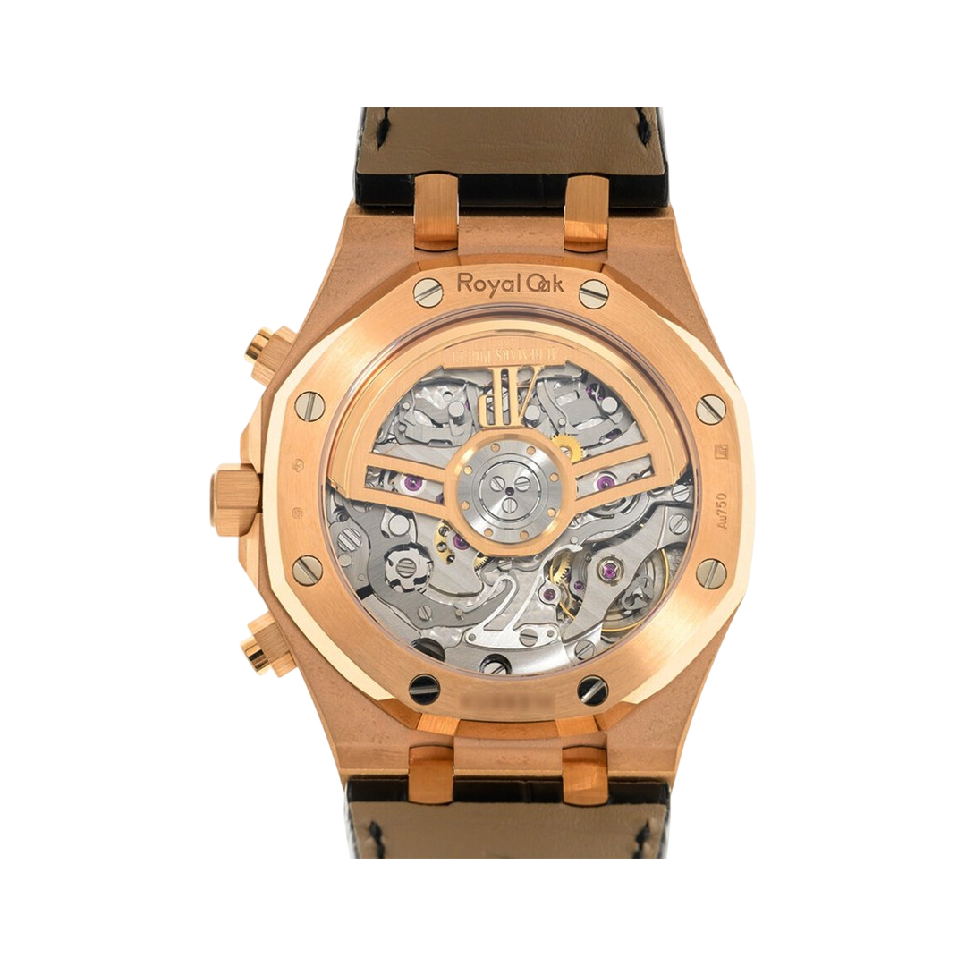 Audemars Piguet Royal Oak 26240OR.OO.D002CR.02 Rose Gold 41mm Black Tapisserie Dial Men's Watch (Hover)