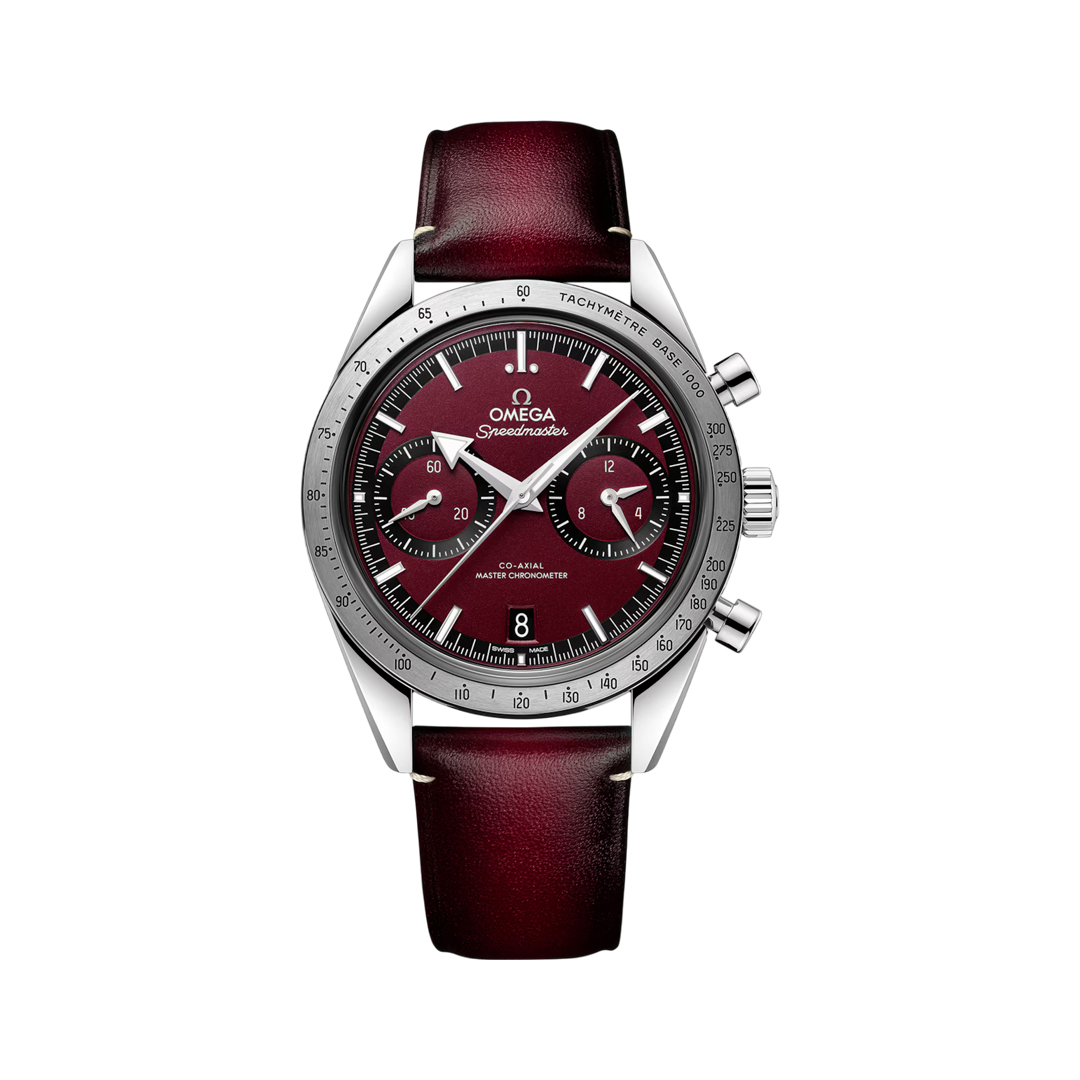 Omega Speedmaster 57 - 332.12.41.51.11.001 Stainless Steel 40.5mm Burgundy Dial Men's Watch