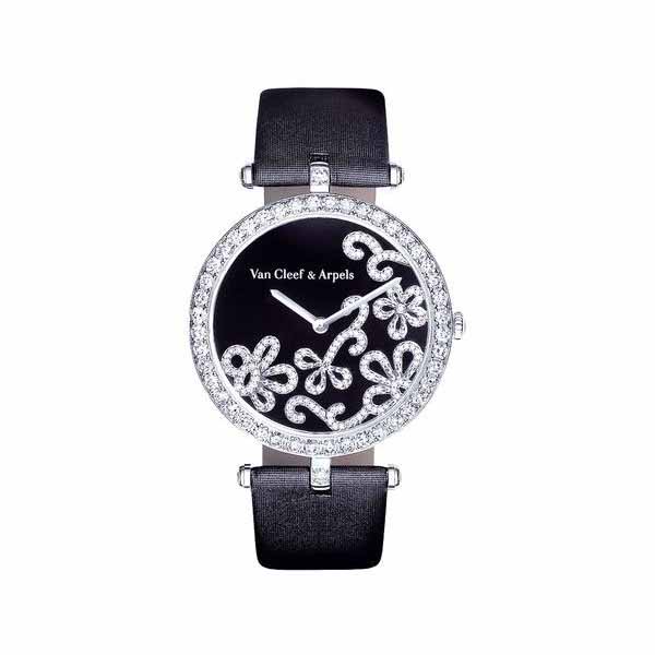 Van Cleef & Arpels Dentelle 36Mm 18Kt White Gold Ladies Watch