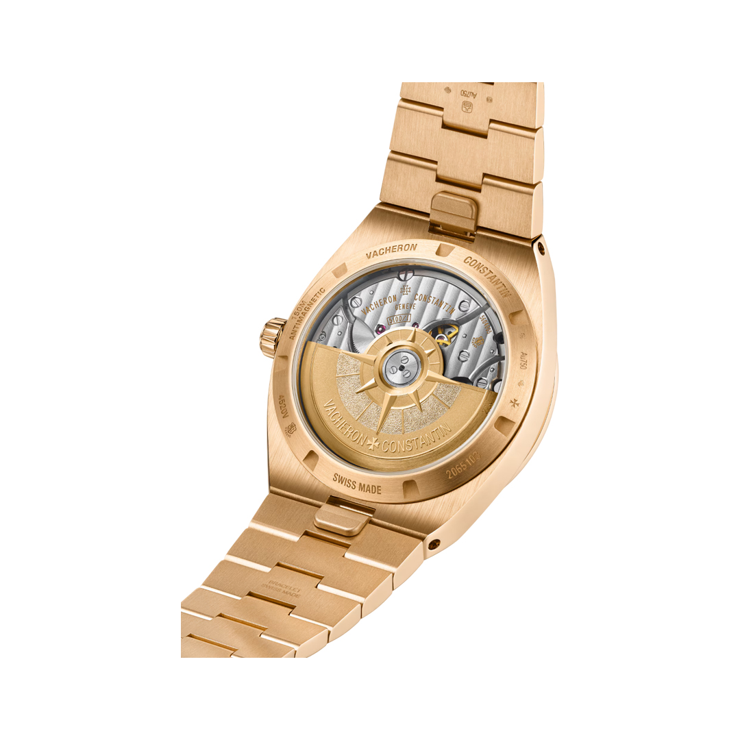 Vacheron Constantin Overseas 4520V/210R-B705 Rose Gold 41mm Sunburst Blue Dial Men's Watch (Hover)