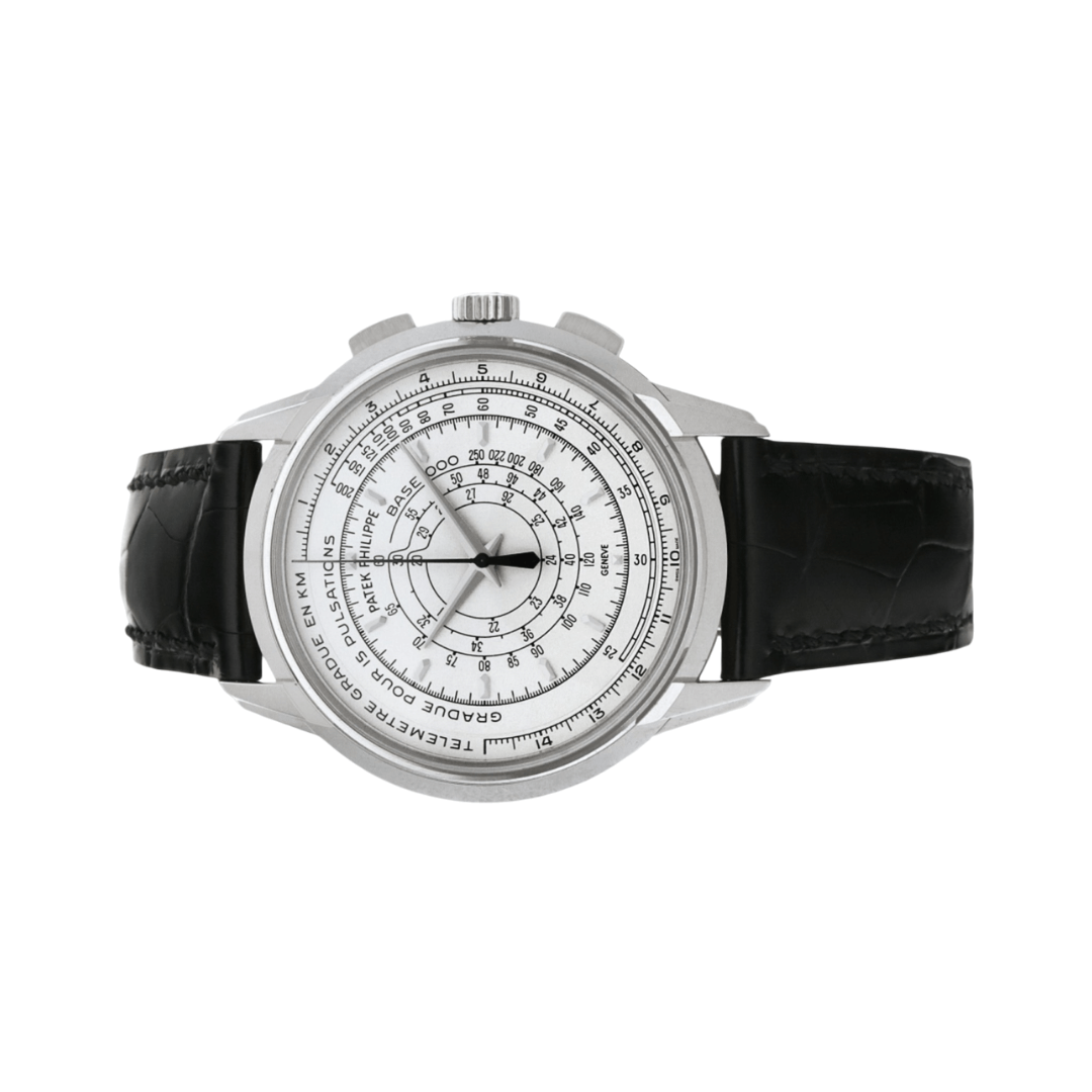 Patek Philippe Multi-Scale Chronograph 5975G-001 175th Anniversary 18k 40mm White Gold Dial Mens Watch (Discontinued Model) (Hover)