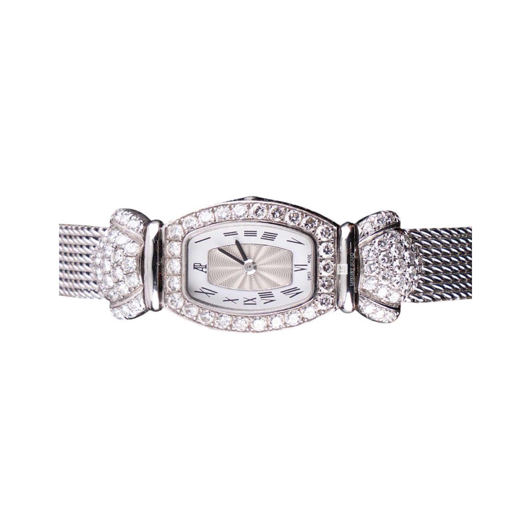 Audemars Piguet Charleston 67178BC.Z.1068BC.01 White Gold Diamond Bezel 14mm White Dial Ladies Watch (Hover)