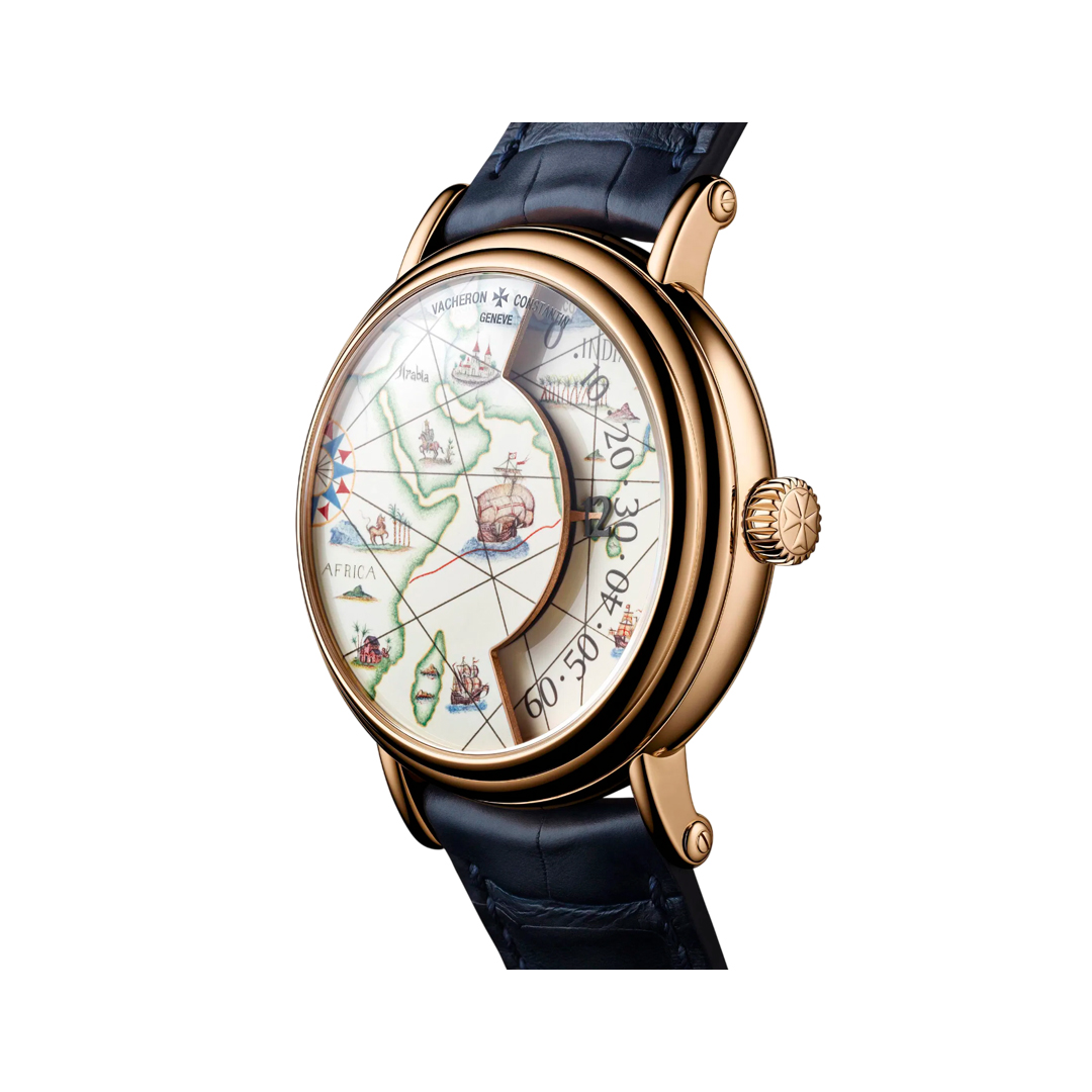 Vacheron Constantin Métiers d'Art 7500U/000R-B688 Tribute To Great Explorer Vasco Da Gama Pink Gold 41mm Grand Feu Enamel Dial Men's Watch (Hover)