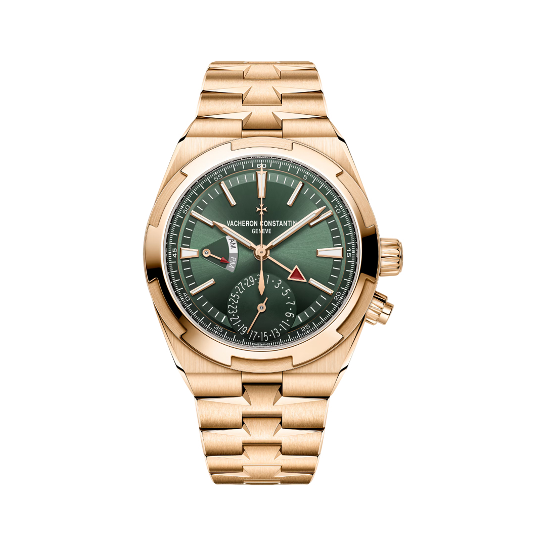 Vacheron Constantin Overseas 7920V/210R-B965 Rose Gold Dual Time 41mm Green Dial Men's Watch