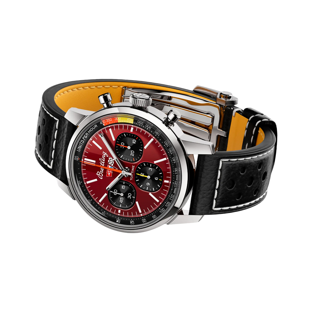 Breitling Top Time Chevrolet Corvette AB01761A1K1X1 Stainless Steel 41mm Red Dial Men's Watch (Hover)
