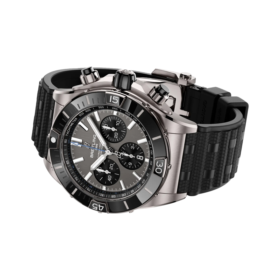 Breitling Super Chronomat B01 EB0136251M1S1 Titanium 44mm Grey Dial Men's Watch (Hover)