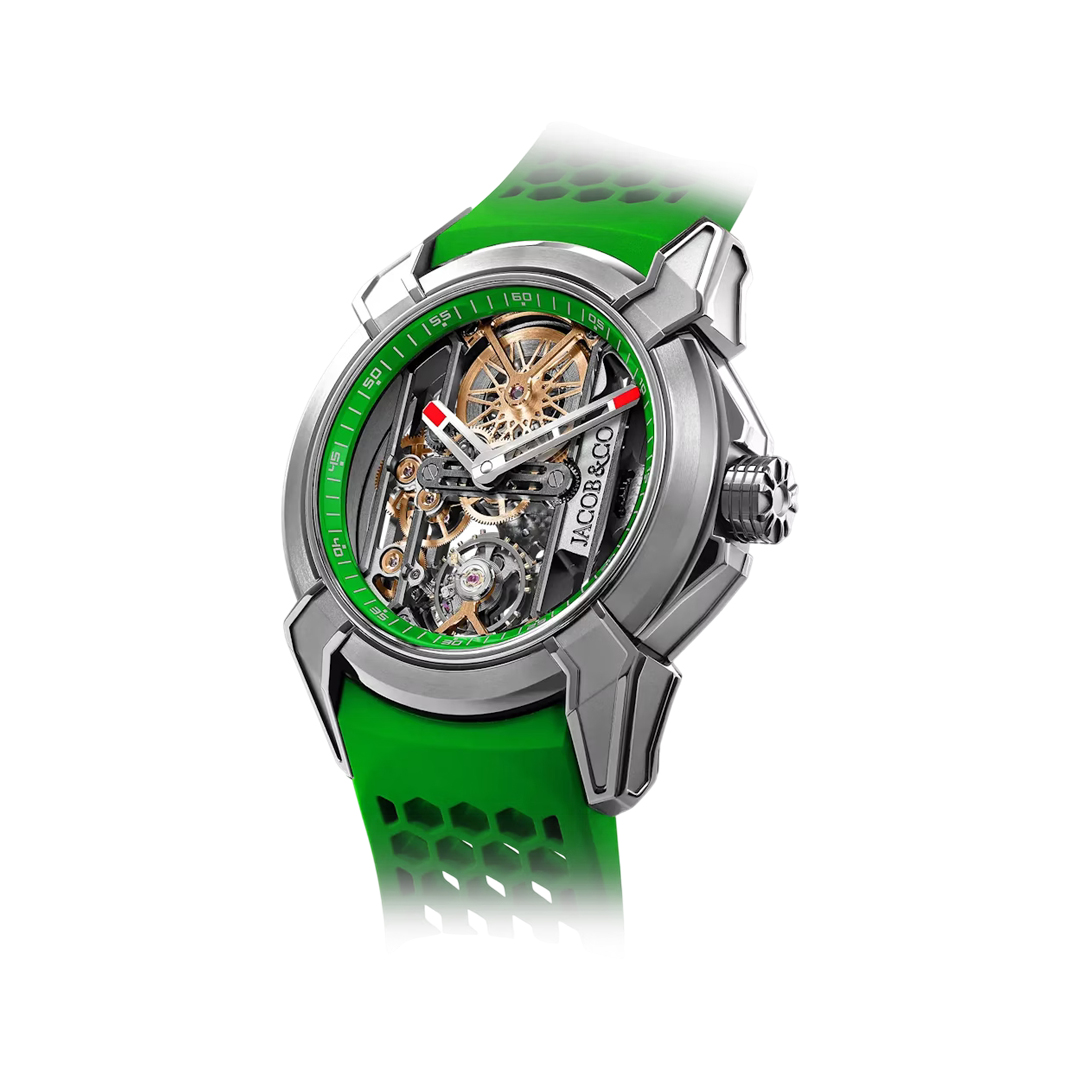 Jacob & Co. Epic X Skeleton EX110.20.AA.AC.A Titanium Green 44mm Skeleton Dial Men's Watch