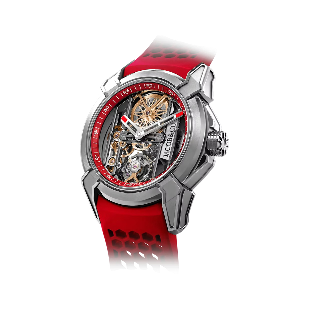 Jacob & Co. Epic X Skeleton EX110.20.AA.AE.A Titanium Red 44mm Skeleton Dial Men's Watch
