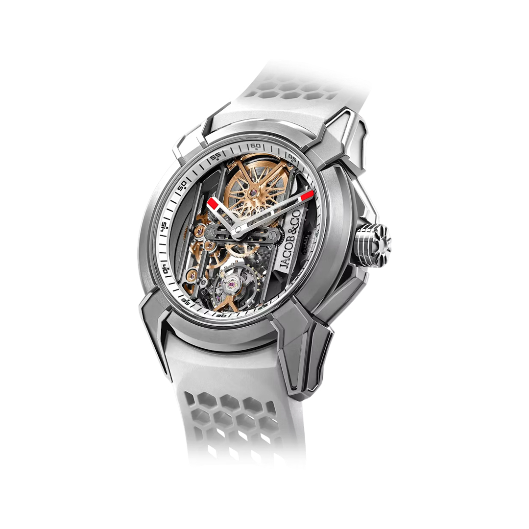 Jacob & Co. Epic X Skeleton EX110.20.AA.AI.A Titanium White 44mm Skeleton Dial Men's Watch