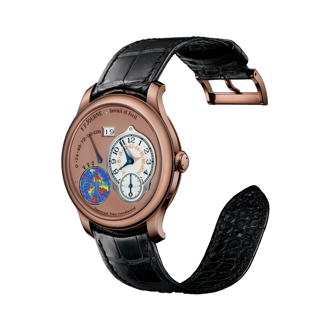 F.P. Journe Octa Universal Time Coordinated Rose Gold Dual Time Zone 40mm Gold Dial Men's Watch (Hover)