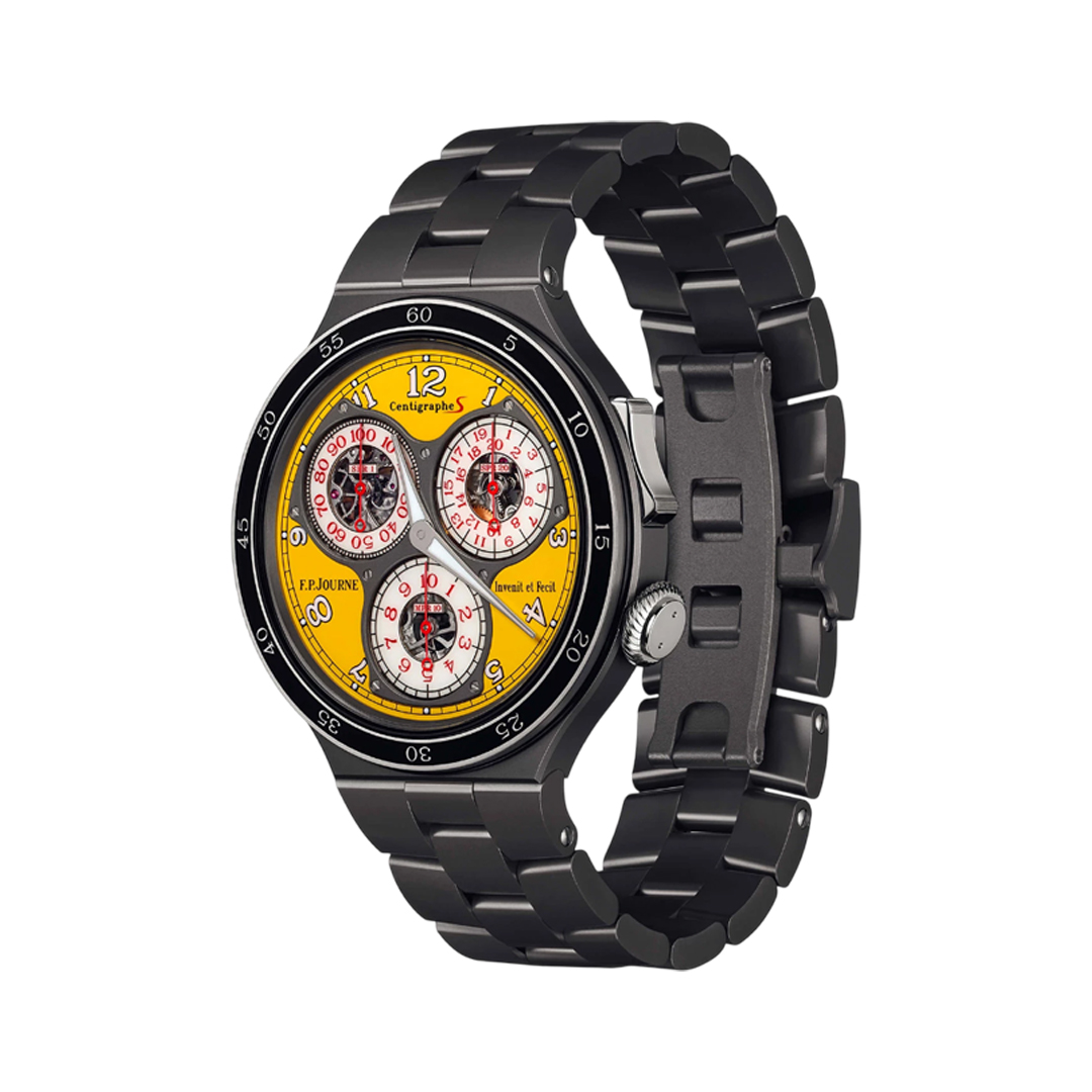 F.P.Journe LineSport Centigraphe Titanium 44mm Bright Yellow Aluminum Dial Men's Watch (Hover)