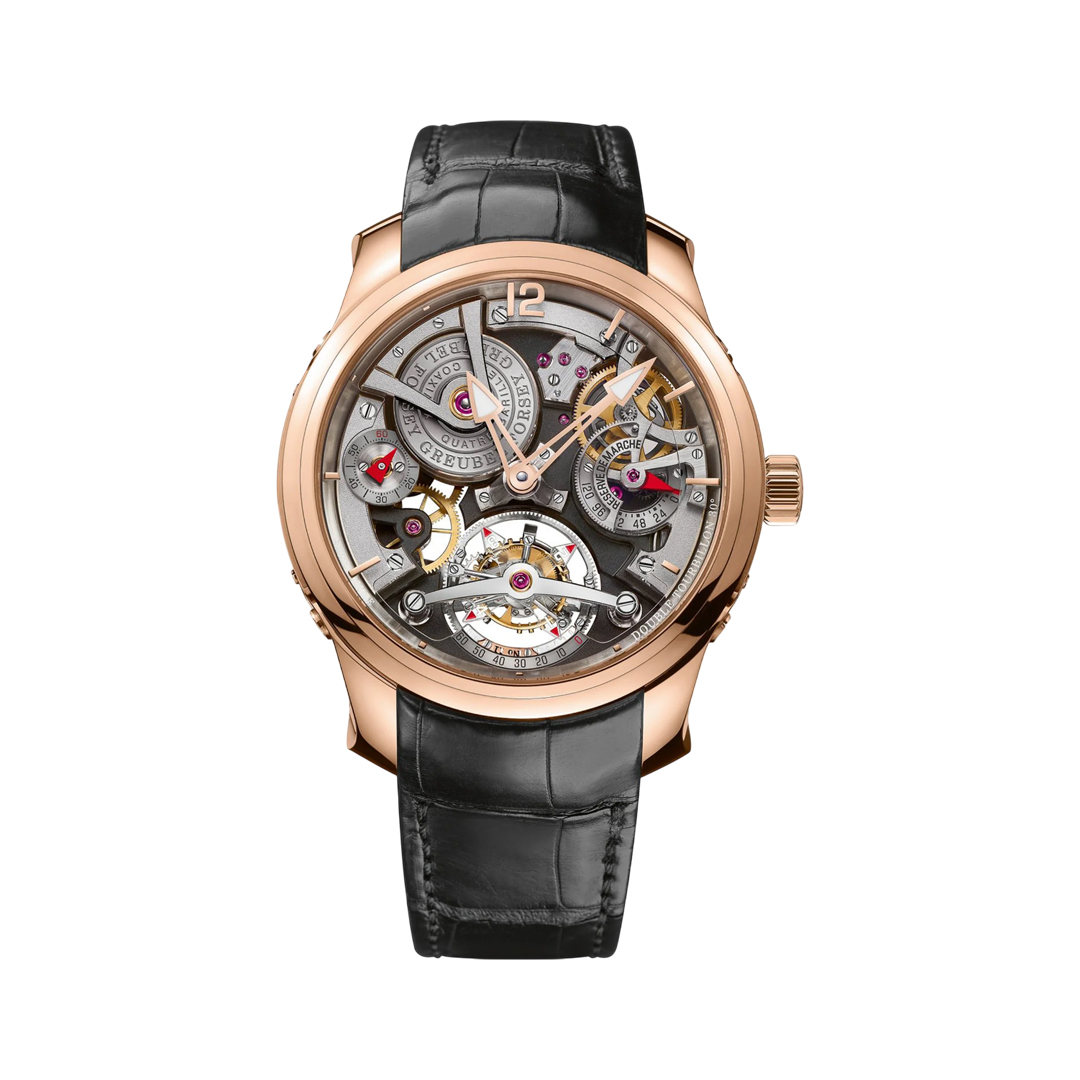 Greubel Forsey Double Tourbillon 30° Technique GF02SOR5 Rose Gold 47mm Skeleton Dial Men's Watch