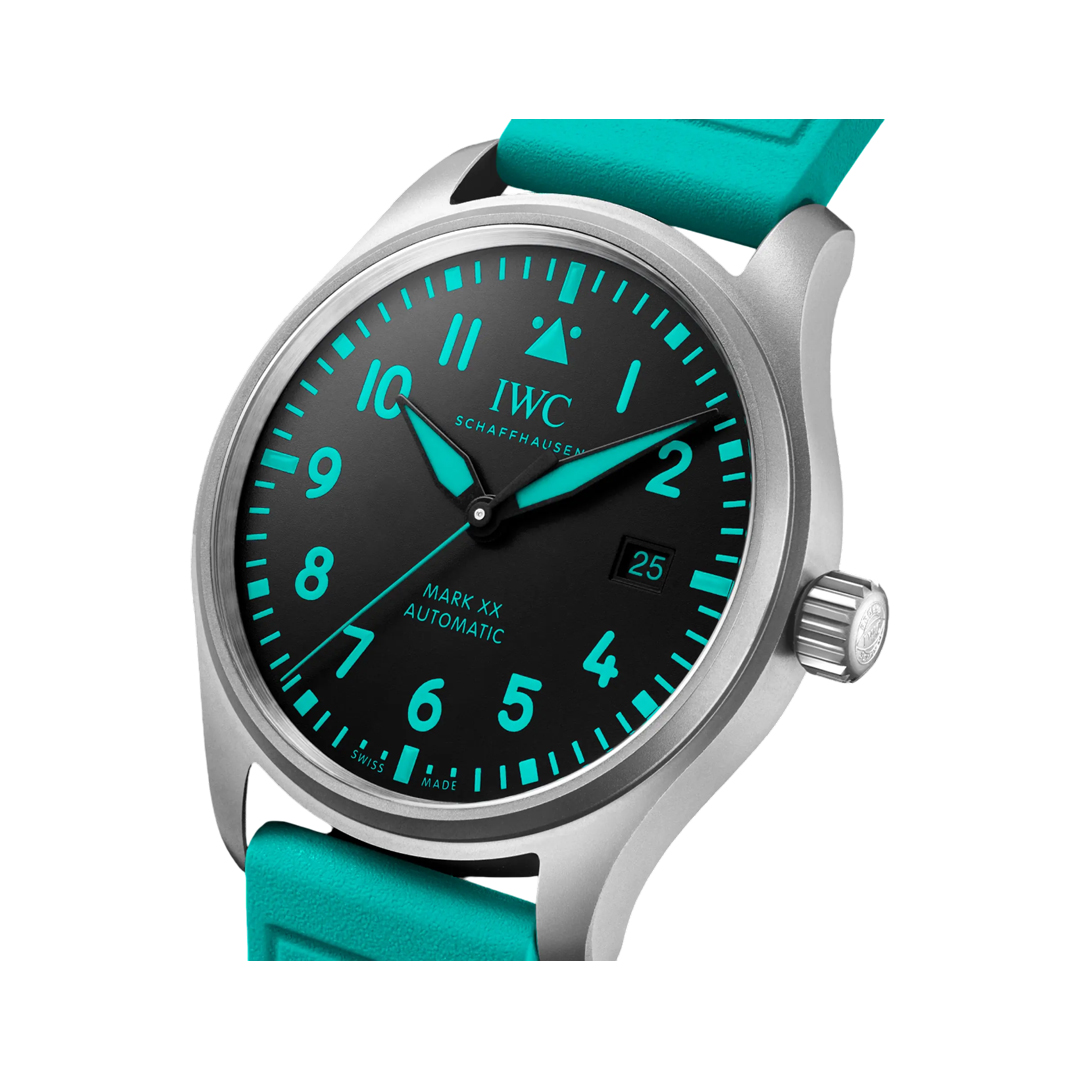 IWC Pilots Watch IW328210 Mark XX Mercedes-AMG PETRONAS Formula One TeamIWC Edition Titanium 40mm Black Dial (Hover)