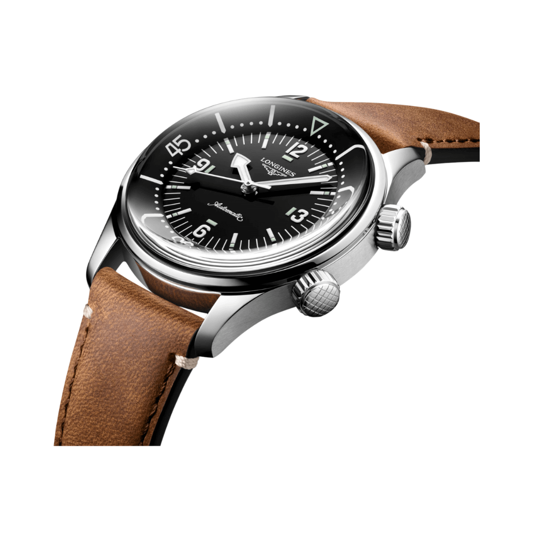 Longines Legend Diver L37644500 Automatic Stainless Steel 39mm Black Dial Mens Watch (Hover)