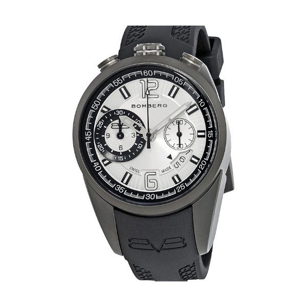 Bomberg 1968 Chronograph Silver Dial Men'S Watch