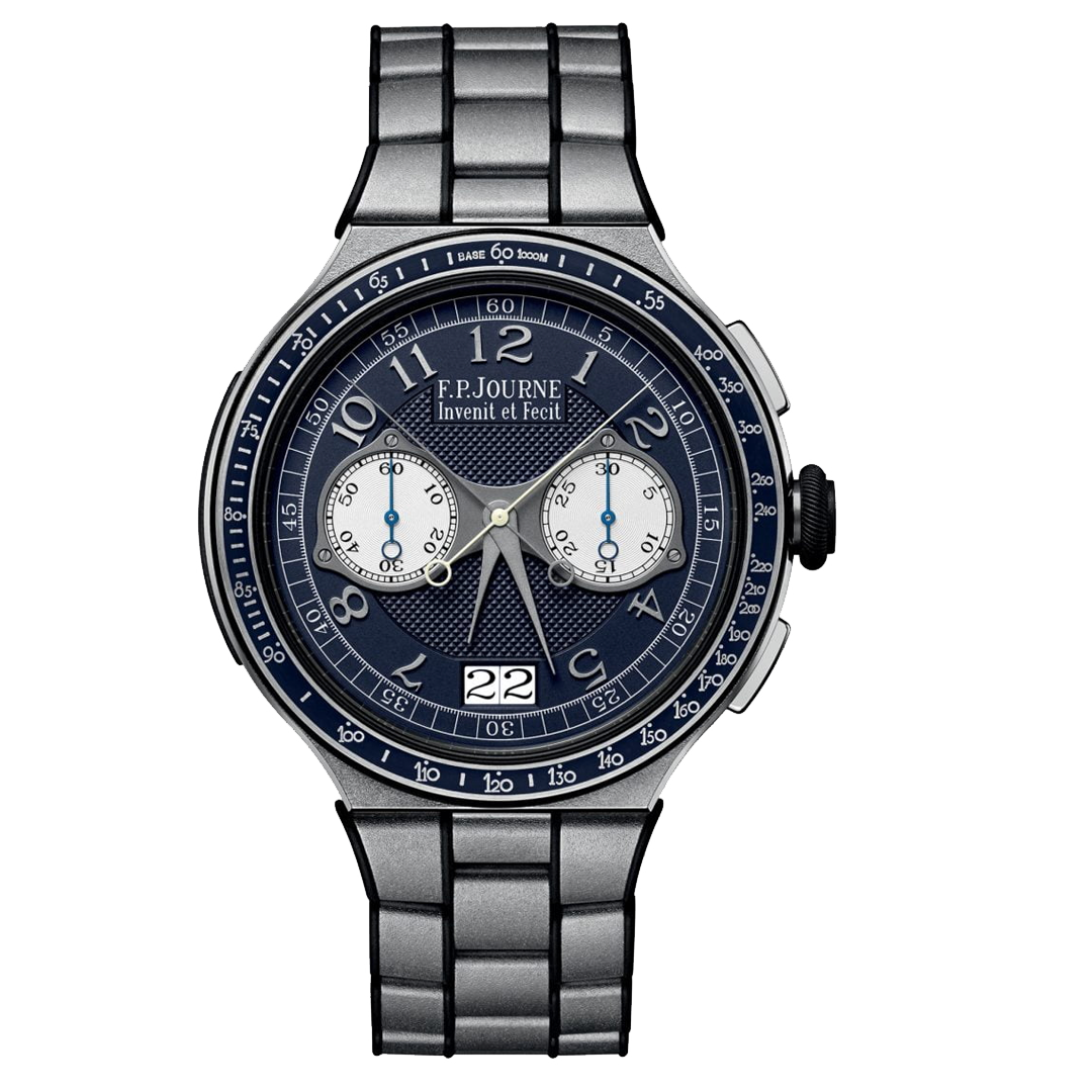 F.P. Journe LineSport Chronographe Rattrapante Platinum with a matte hammered finish