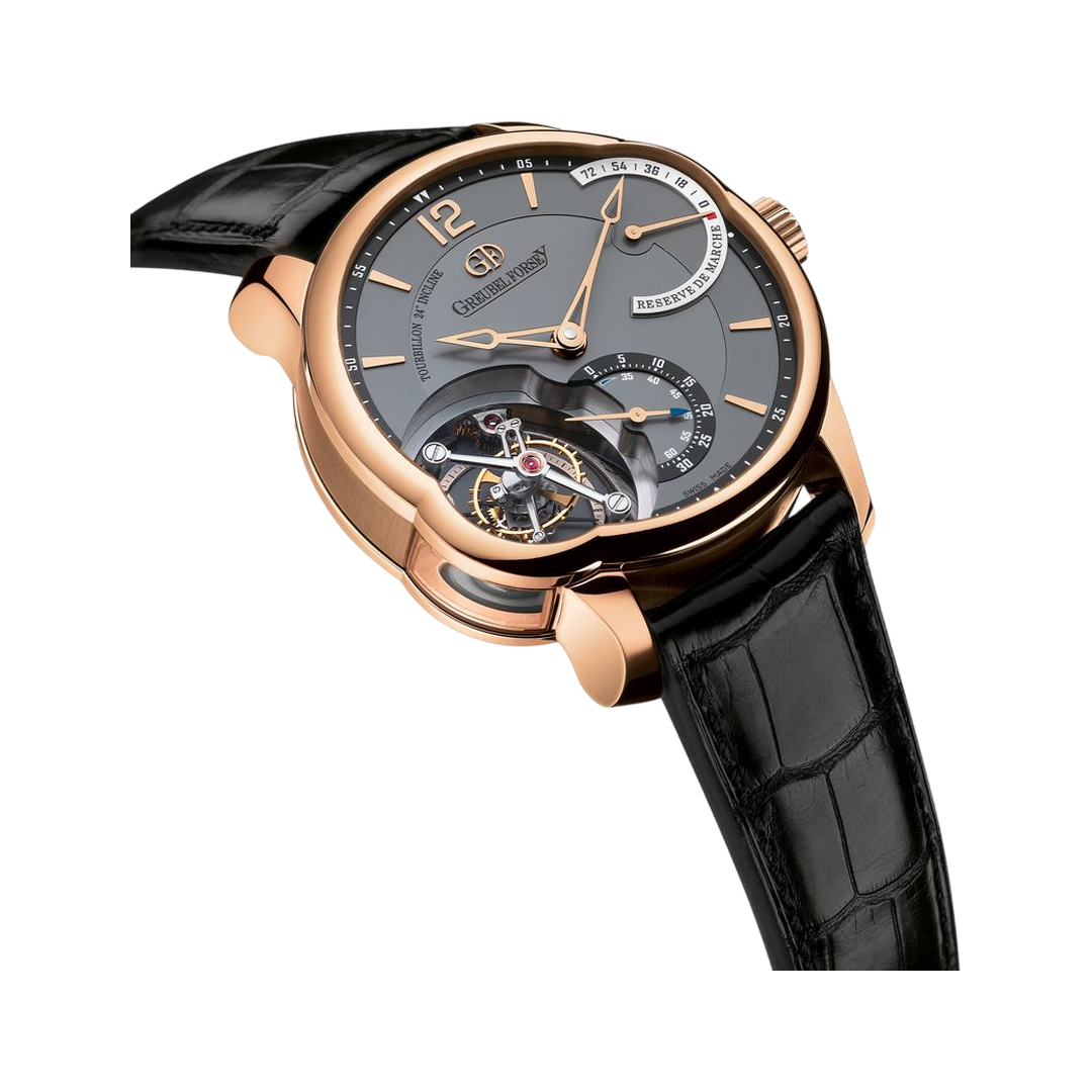 Greubel Forsey Tourbillon 24 Secondes P00296 Rose Gold 43.5mm Gray Dial Men's Watch (Hover)