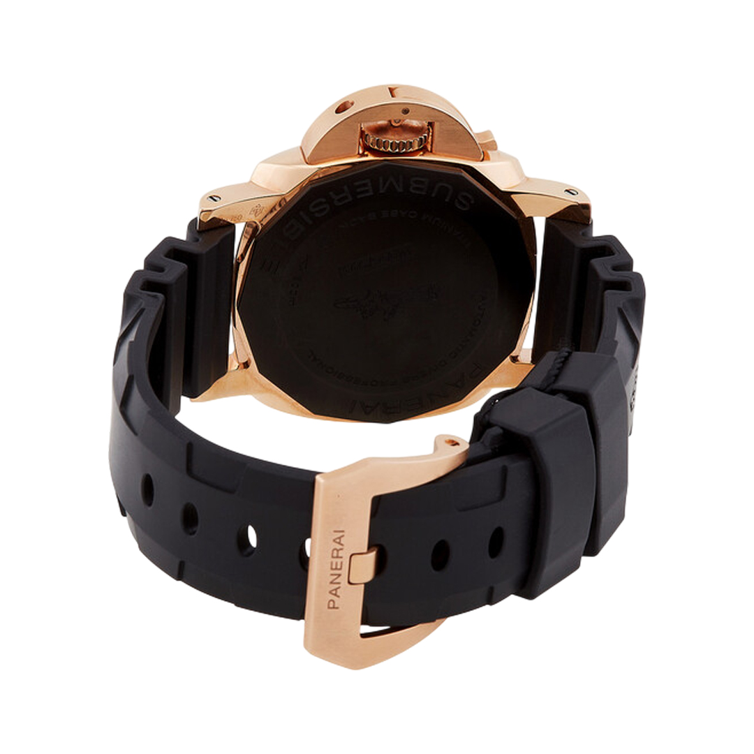 Panerai Submersible Goldtech PAM01164 Rose Gold 42mm Black Dial Men's Watch (Hover)
