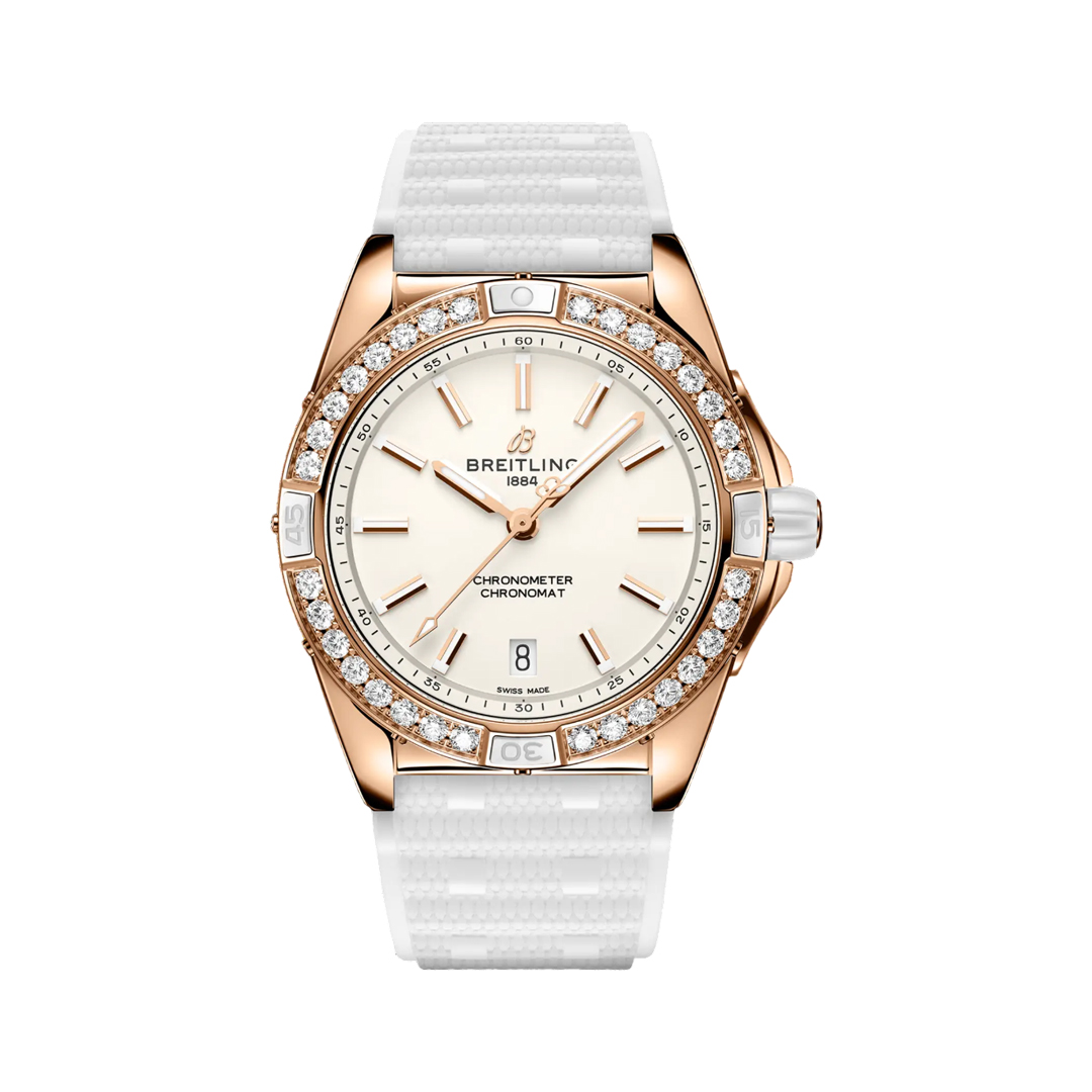 Breitling Super Chronomat R17356531G1S1 Automatic Rose Gold 38mm Origins Beige Dial Ladies Watch