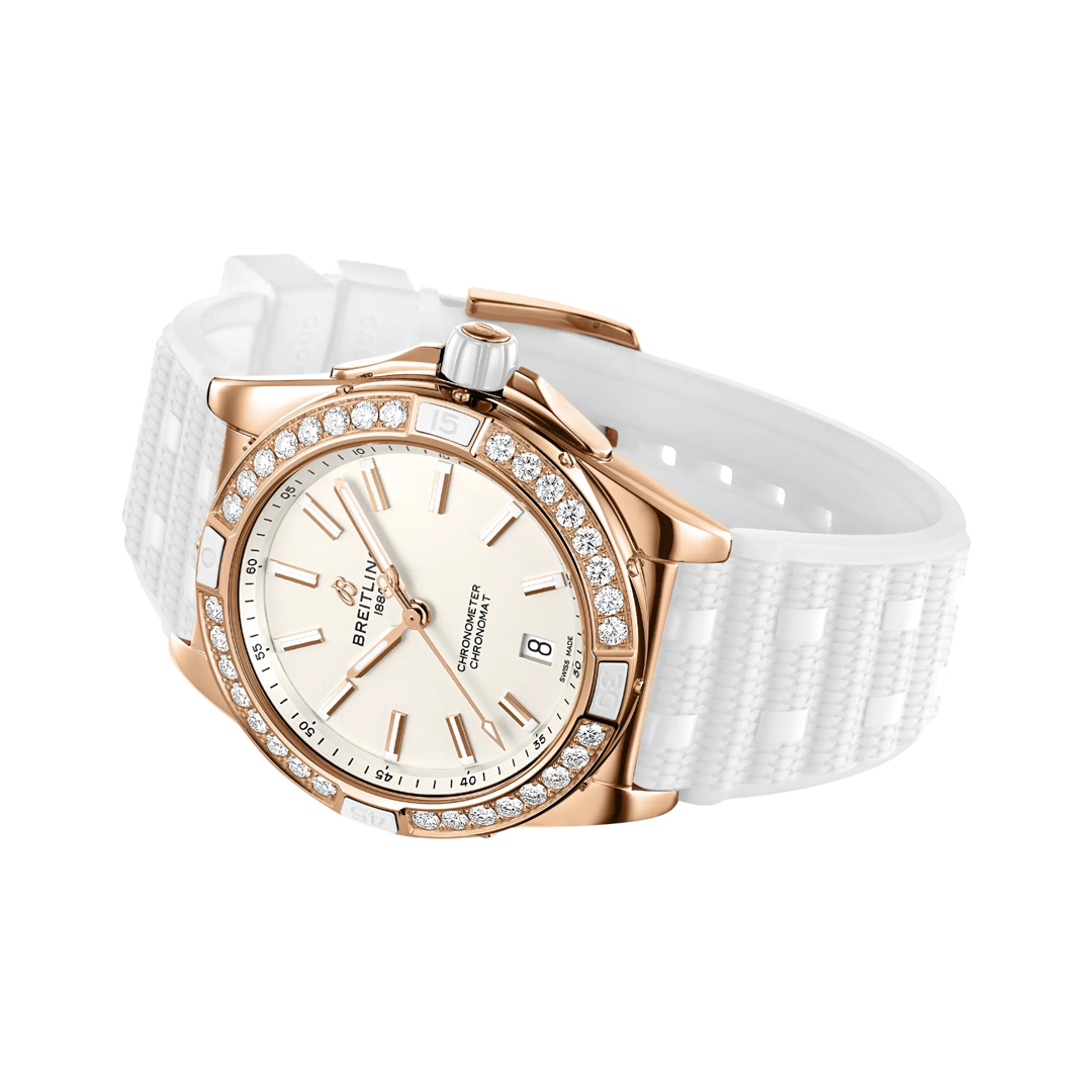Breitling Super Chronomat R17356531G1S1 Automatic Rose Gold 38mm Origins Beige Dial Ladies Watch (Hover)