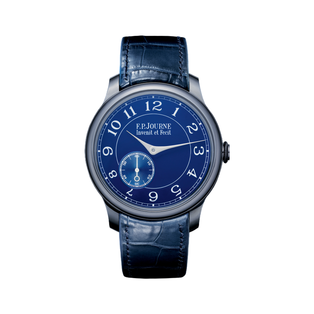F.P. Journe Chronomètre Bleu Ref. CB Tantalum 39mm Chrome Blue Dial Men's Watch