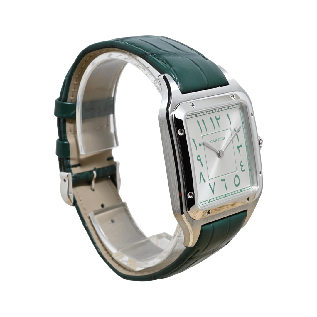 Cartier Santos Dumont XL WGSA0060 Platinum Middle East Limited Edition 46.6mm Silver Dial Men's Watch (Hover)