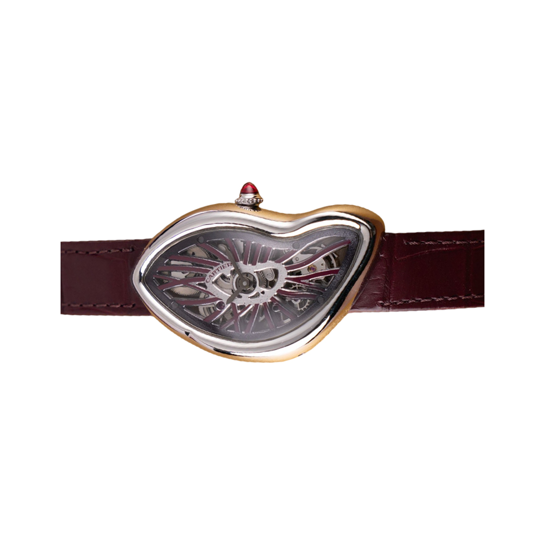 Cartier Crash WHCH0008 Platinum Skeleton Dial 32mm Ladies Watch (Hover)